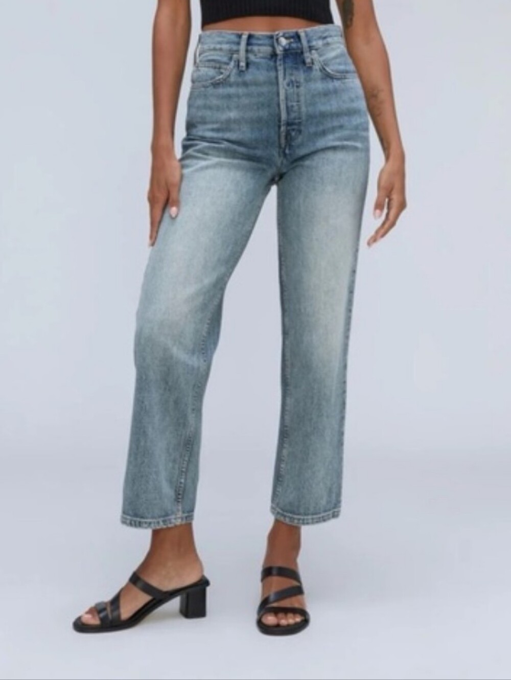 Everlane The 90s Way High Jeans In Light Wash